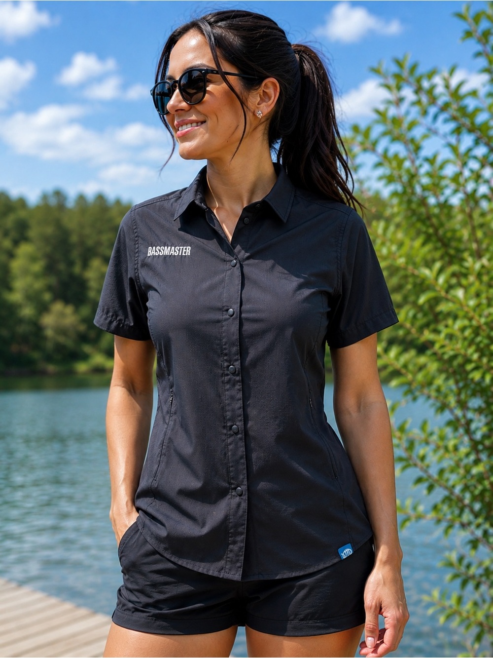 AFTCO Bassmaster Performance Fishing Shirt M Snap Front